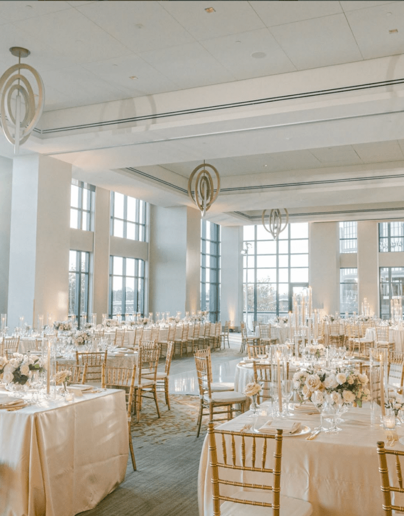 ballroom with lots of natural lights