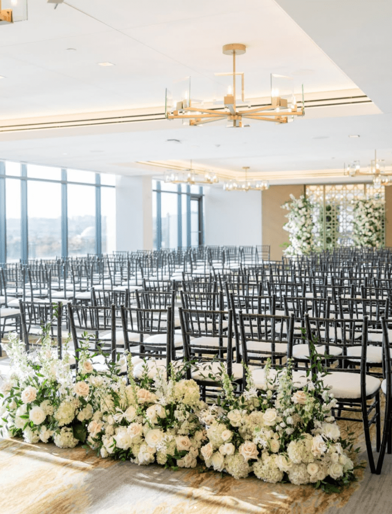 Ballroom with lots of natural lights